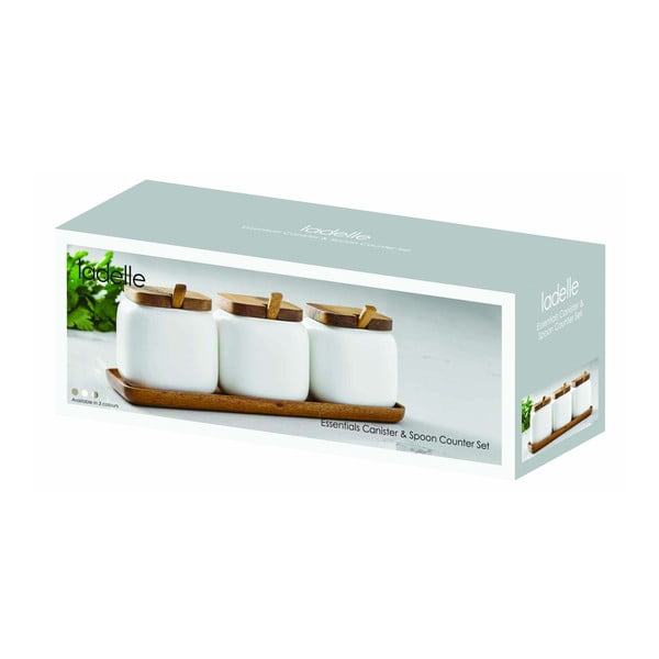Iš porceliano  maisto laikymo indai 3 vnt. cukrui/druskai Essentials – Ladelle-image-2