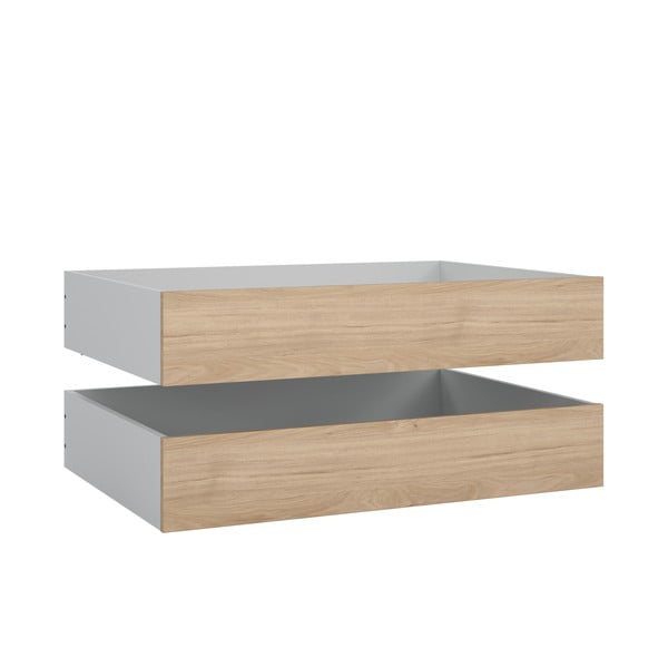 Lovos daiktadėžės natūralios spalvos 2 vnt. 90x190/140x190 cm Naia – Tvilum