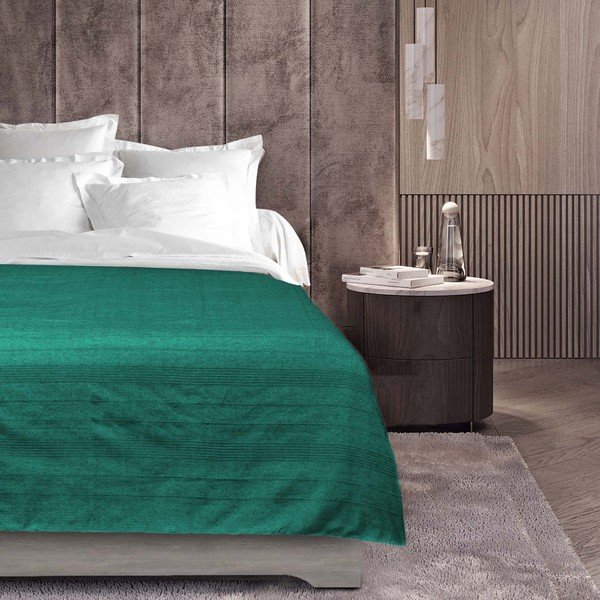 Žalsvai mėlynos spalvos lovatiesė 220x240 cm Lucile – douceur d'intérieur-image-1