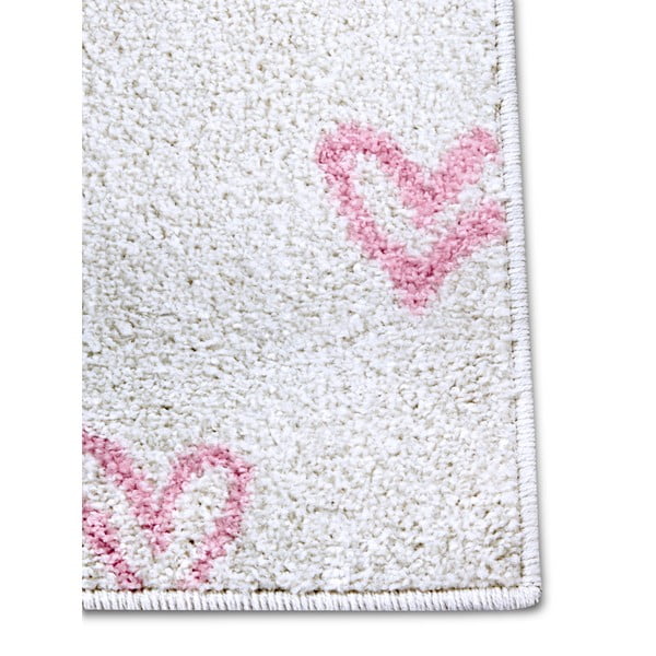 Vaikiškas kilimas baltos spalvos/rožinės spalvos 120x170 cm Hearts – Hanse Home-image-3