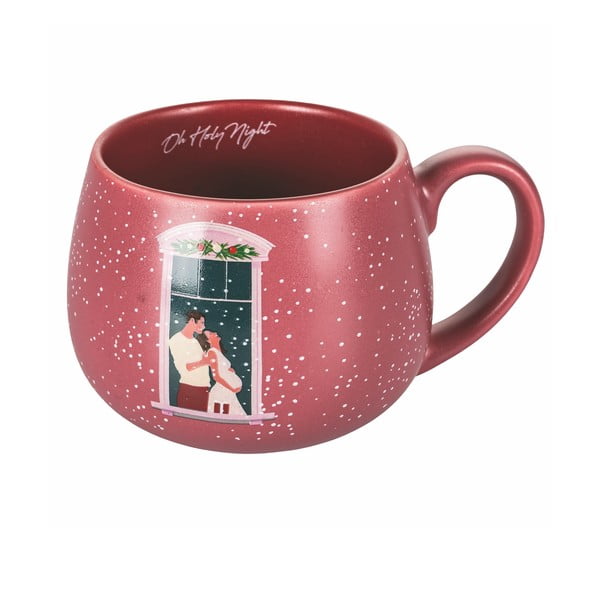 Rožinis kalėdinis porcelianinis puodelis 400 ml Pink Xmas - VDE Tivoli 1996