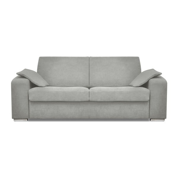 Kosmopolitinio dizaino Cancun pilka sofa-lova trims asmenims