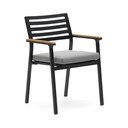 Juoda metalinė sodo kėdė Bona - Kave Home