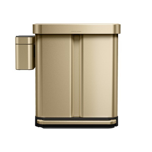Matinės auksinės spalvos maisto atliekų šiukšliadėžė 4 l – simplehuman-image-4