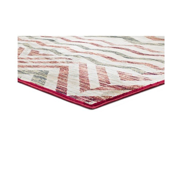 Smėlio ir vyno spalvos viskozės kilimas Universal Belga Zig Zag, 70 x 220 cm-image-1