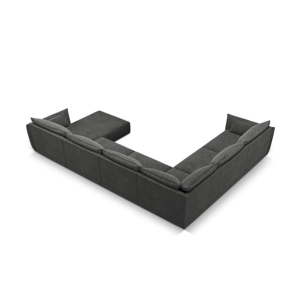 Pilka kampinė sofa (kairysis kampas) Vanda - Mazzini Sofas-image-3