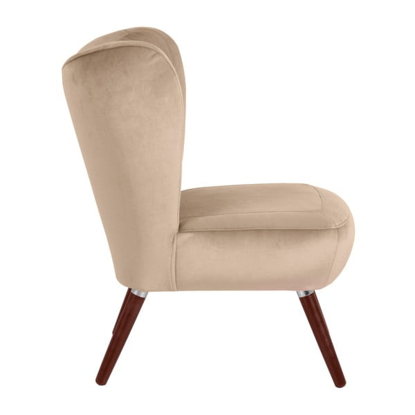 Smėlio spalvos krėslas Max Winzer Sari Velvet-image-3