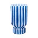 Mėlynos spalvos iš stiklo  vaza (aukštis 26 cm) Rayado Retro – PT LIVING