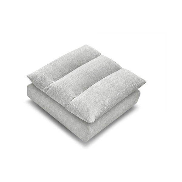 Šviesiai pilkos spalvos taburetė iš šenilinio audinio Neil – Bobochic Paris-image-2