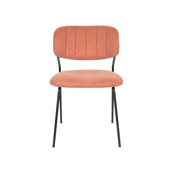 2 valgomojo kėdžių komplektas, lašišos spalvos Jolien - White Label-image-2