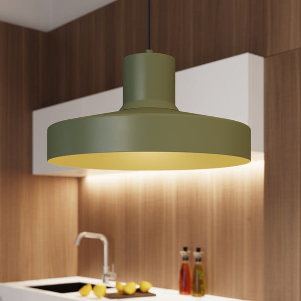 Žalios spalvos kabantis šviestuvas ø 35 cm Vito – Sollux-image-3