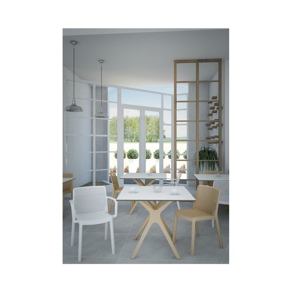 4 baltų sodo kėdžių rinkinys "Resol Fresh Garden-image-2
