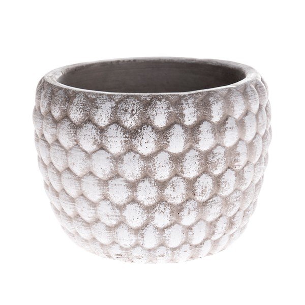 Pilko betono vazonas Dakls, 11 cm aukščio