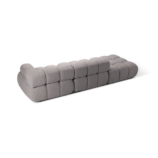 Iš boucle sofa šviesiai pilkos spalvos 288 cm Bellis – Micadoni -image-4
