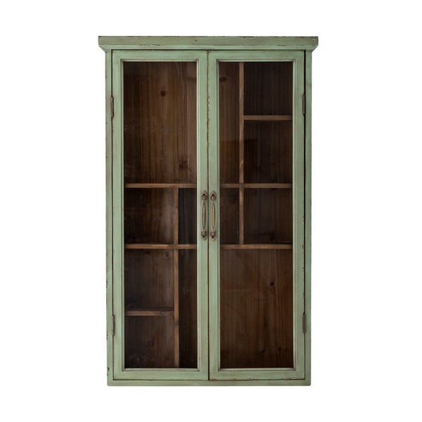 Iš kėnio masyvo vitrina žalios spalvos 13,5x80 cm Hazem – Bloomingville