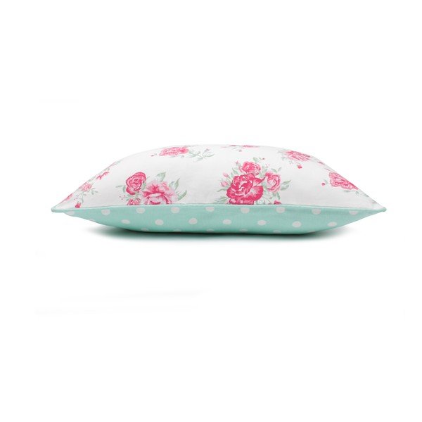 Mėtų žalios spalvos užvalkalas WeLoveBeds Roses, 40 x 60 cm-image-3