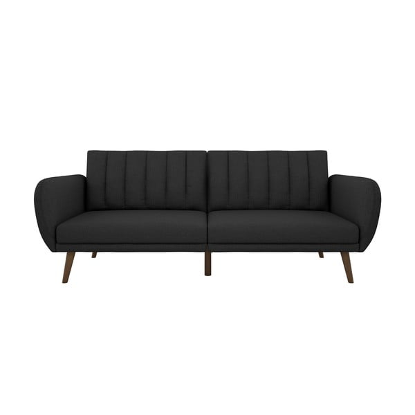 Tamsiai pilka sofa-lova Novogratz Brittany