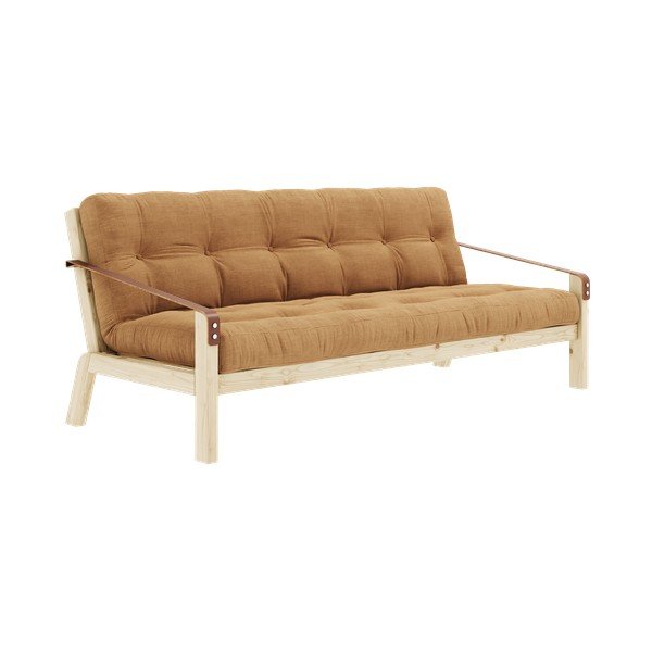 Sulankstoma sofa garstyčių spalvos iš kordinio velveto 204 cm Poetry – Karup Design-image-2