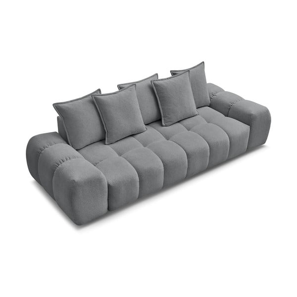 Tamsiai pilkos spalvos iš šenilinio audinio sulankstoma/su sandėliavimo vieta sofa 278 cm Everest – Bobochic Paris-image-4