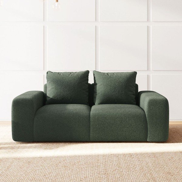 Žalios spalvos iš boucle sofa 212 cm Monce – Rodier-image-3