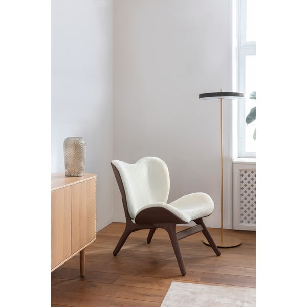 Pastatomas šviestuvas juodos spalvos LED su pritemdymo funkcija su metaliniu gaubtu (aukštis 151 cm) Asteria Floor – UMAGE-image-1