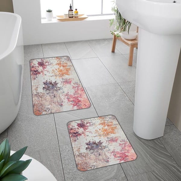 Vonios kilimėliai rožinės spalvos/violetinės spalvos 2 vnt. 60x100 cm – Mila Home-image-4