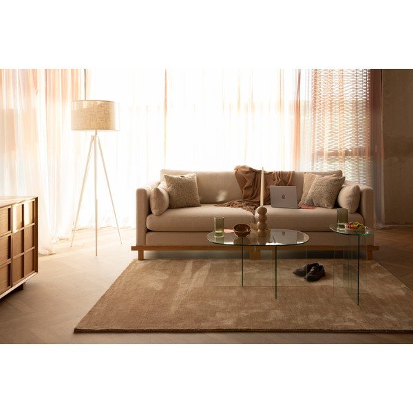 Iš stiklo kavos staliukas 60x80 cm Linea – Zuiver-image-4