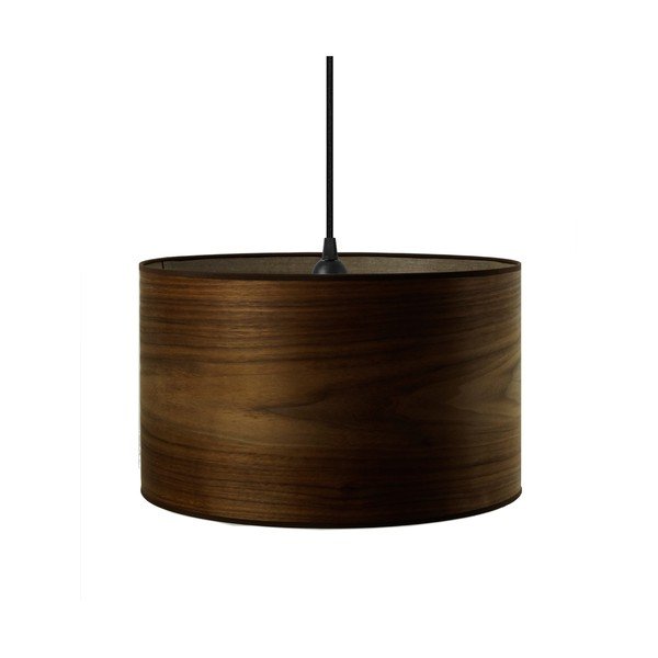 Natūralaus riešutmedžio faneros lubinis šviestuvas Sotto Luce TSURI, Ø 40 cm-image-1