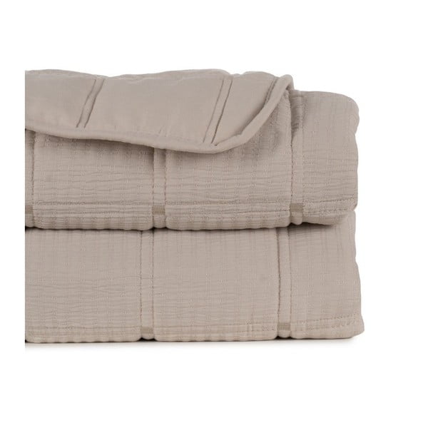 Smėlio spalvos dygsniuota lovatiesė 230x280 cm – Ixia