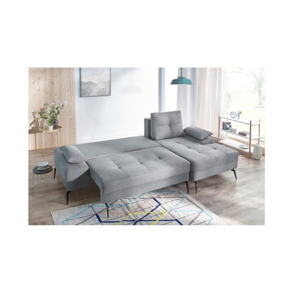 Pilka sofa lova Bobochic Paris SVEN III, dešinysis kampas-image-3