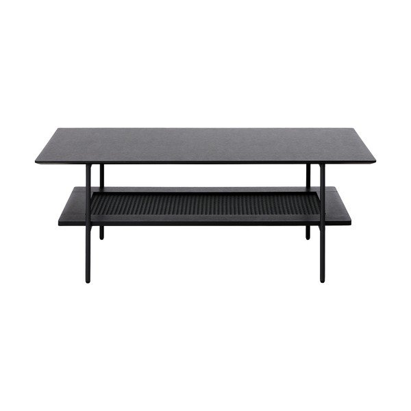 Juodos spalvos kavos staliukas 55x110 cm Pensacola – Unique Furniture-image-1