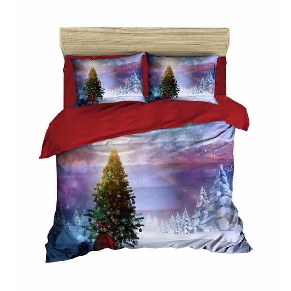 Kalėdinė dvivietės lovos patalynė su paklode Gabriele, 160 x 220 cm
