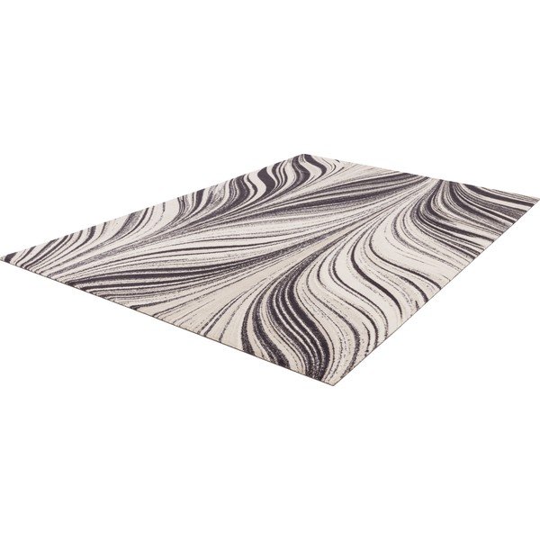 Kilimas iš vilnos pilkos spalvos/kreminės spalvos 133x180 cm Zebre – Agnella-image-4