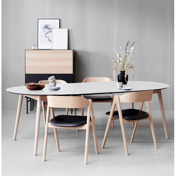 Apvalios formos prailginamas valgomojo stalas ø 135 cm Meza – Hammel Furniture-image-1