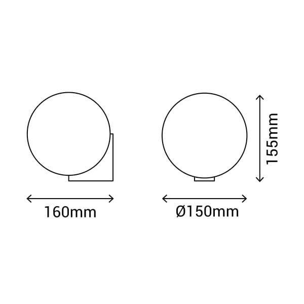 Sidabro spalvos sieninis šviestuvas SULION Obi, ø 15 cm-image-3