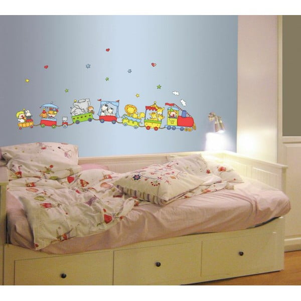 Sienų lipdukas Cirko Gyvūnų Traukinys, 120 cm-image-1