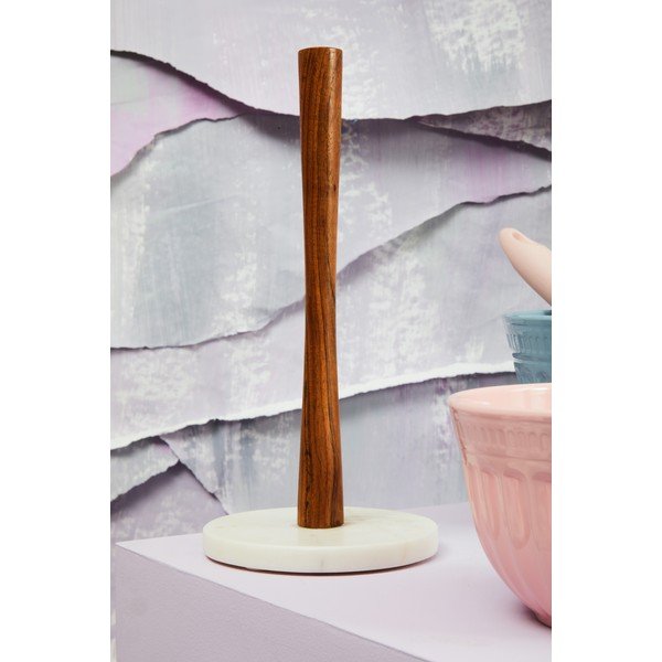 Virtuvinių rankšluosčių laikiklis rudos spalvos iš medienos ø 14 cm – Premier Housewares-image-2