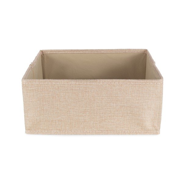 Smėlio spalvos iš tekstilės daiktadėžė 28x12x12 cm Sandy – Compactor-image-3