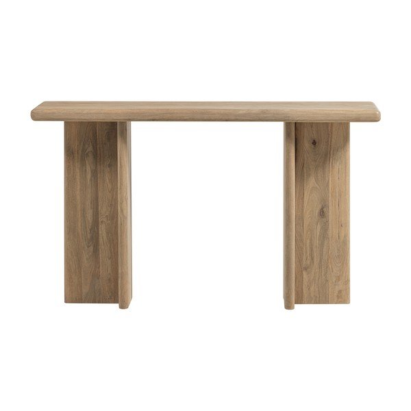 Šviesios natūralios spalvos iš mango masyvo konsolinis staliukas 40x80 cm Ato – WOOOD