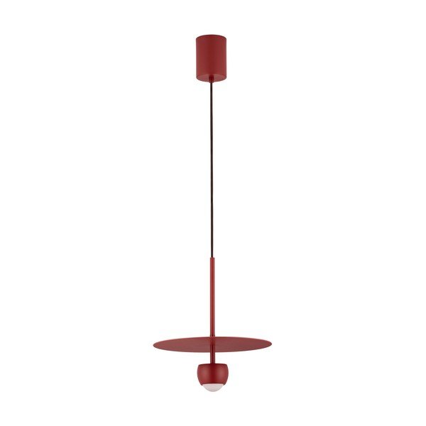 Raudonos spalvos iš aliuminio kabantis šviestuvas LED ø 30 cm Edem – Nova Luce