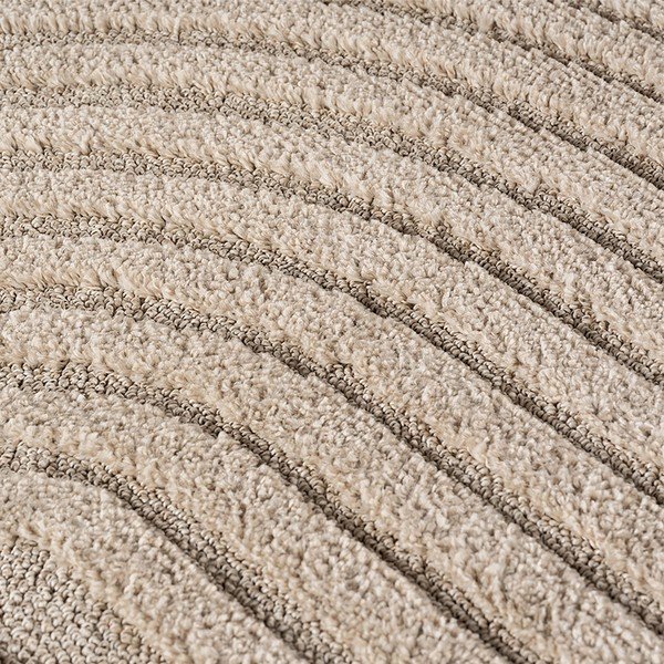 Smėlio spalvos iš džiuto mišinio apvalios formos kilimas ø 160 cm Art 1122 – Ayyildiz Carpets-image-2
