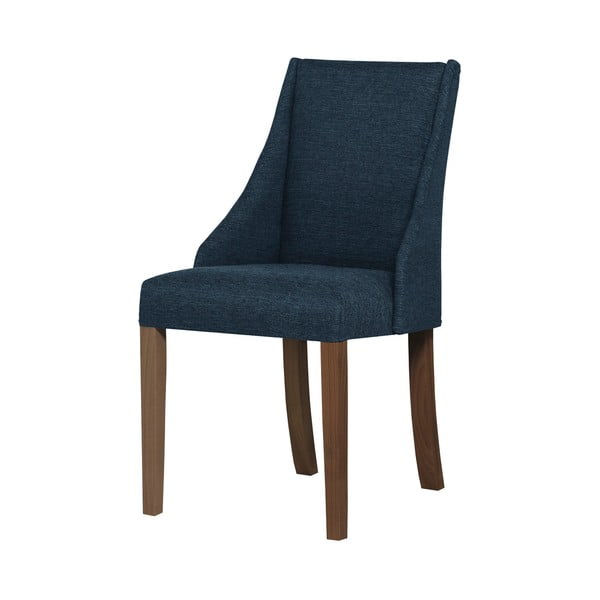 Mėlyna kėdė su tamsiai rudomis buko medienos kojomis Ted Lapidus Maison Absolu
