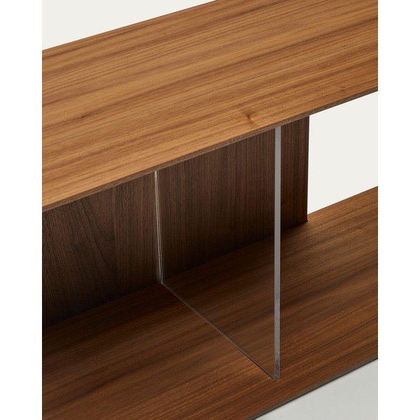 Modulinės lentynos rudos spalvos 4 vnt. iš riešutmedžio 168x76 cm Litto – Kave Home-image-1