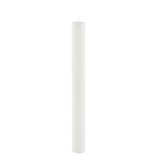 Balta ilga žvakė Ego Dekor Cylinder Pure, degimo trukmė 42 val.
