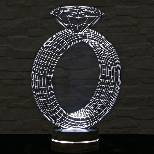 3D stalinis šviestuvas "Ring