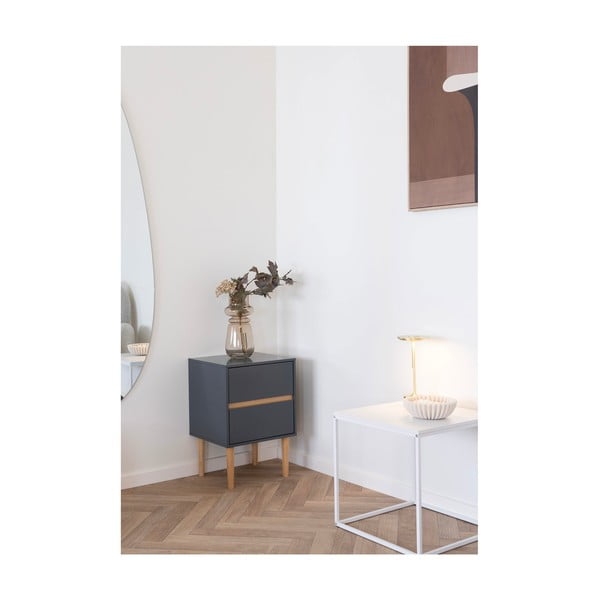 Iš stiklo  vaza šviesiai rudos spalvos (aukštis 31 cm) – House Nordic-image-2