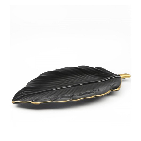 Iš keramikos dekoratyvinis padėklas Leaf – Mioli Decor