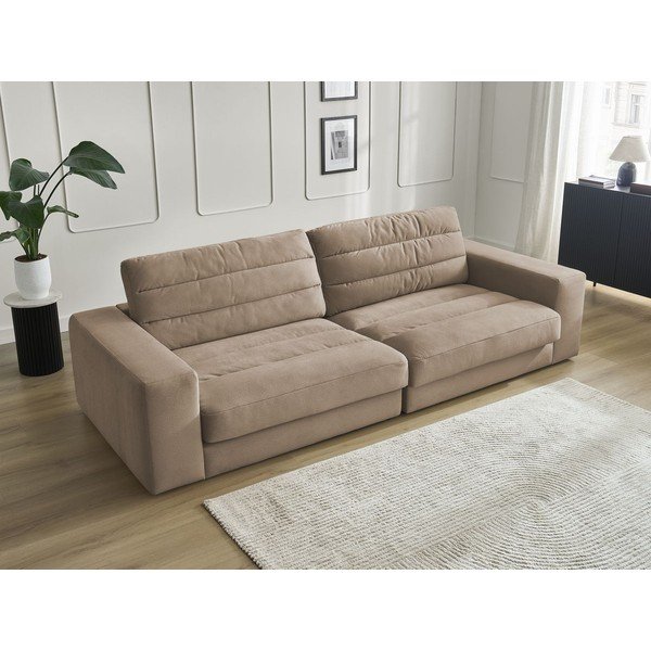 Taupe spalvos sofa iš velveto 276 cm Sierra – Bobochic Paris-image-1