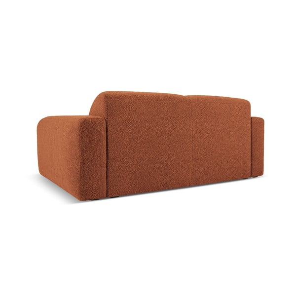 Sofa rudos spalvos iš boucle 170 cm Molino – Micadoni Home-image-3