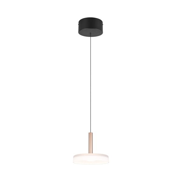 Kabantis šviestuvas juodos ir baltos spalvos/auksinės spalvos LED su pritemdymo funkcija ø 22 cm su stiklo gaubtu Celeste – Trio-image-2